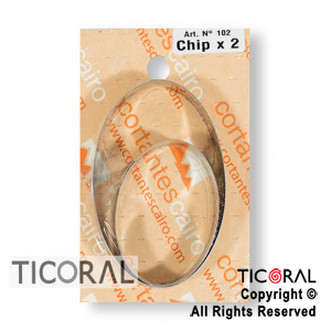 CORTANTE C 102 CHIPS OVALADO X 2 x 1